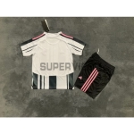 Camiseta Juventus Primera Equipación 2025/2026 Negro/Blanco Niño Kit