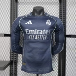 Camiseta Real Madrid Segunda Equipación 2025/2026 ML Azul Marino (EDICIÓN JUGADOR)