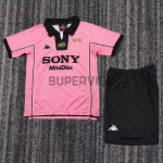 Camiseta Juventus Segunda Equipación Retro 1997/98 Rosa Niño Kit