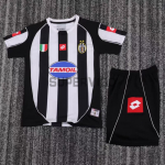 Camiseta Juventus Primera Equipación Retro 2002/03 Blanco/Negro Niño Kit