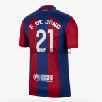 Maillot F. De Jong 21 Barcelone 2023/2024 Domicile