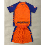 Camiseta Málaga CF Tercera Equipación 2025/2026 Naranja/Azul Niño Kit