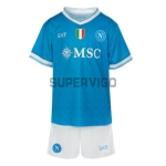 Camiseta Napoli Primera Equipación 2025/2026 Azul Niño Kit