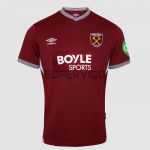 Camiseta West Ham United Primera Equipación 2025/2026 Rojo Oscuro