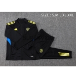 Chandal Manchester United 2025/2026 Negro con Escudo Verde