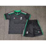 Camiseta México Tercera Equipación Mundial 2026 Negro Niño Kit