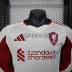 Camiseta Liverpool Segunda Equipación 2025/2026 ML Blanco (EDICIÓN JUGADOR)