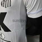 Camiseta Santos FC Primera Equipación 2025/2026 Blanco con Publicitario (EDICIÓN JUGADOR)