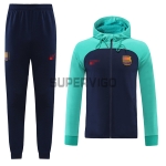 Chándal Barcelona 2022/2023 Con Capucha Verde/Azul Marino
