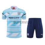Camiseta de Entrenamiento Manchester City 2022/2023 Blanco/Azul Claro