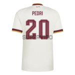 Camiseta Pedri 20 España Segunda Equipación Mundial 2026 Blanco/Rojo
