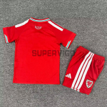 Camiseta Gales Primera Equipación Mundial 2026 Rojo Niño Kit