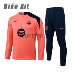 Sudadera De Entrenamiento Barcelona 2025/2026 Niño Kit Naranja