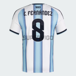 Camiseta E.Fernández 8 Argentina Primera Equipación 2026 Azul/Blanco