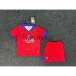 Camiseta PSG Tercera Equipación 2025/2026 Rojo Niño Kit
