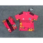 Camiseta de Portero Japón Primera Equipación Mundial 2026 Rojo Niño Kit