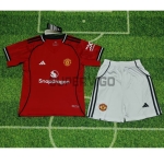 Camiseta Manchester United Primera Equipación 2025/2026 Rojo Niño Kit
