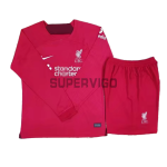 Liverpool Soccer Jersey Home Long Sleeve Kit 2022/2023