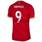 Maillot Roberto Firmino 9 Liverpool 2021/2022 Domicile
