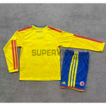 Camiseta Colombia Primera Equipación Mundial 2026 ML Amarillo Niño Kit