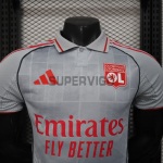 Camiseta Olympique De Lyon Tercera Equipación 2025/2026 Gris (EDICIÓN JUGADOR)