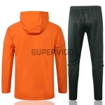 Cortavientos Manchester United 2021 Con Capucha Kit Naranja