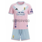 Camiseta Real Oviedo Segunda Equipación 2026/2027 Rosa Niño Kit con Parche La Liga