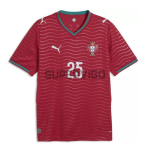 Camiseta N.Mendes 25 Portugal Primera Equipación 2026 Rojo