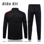 Sudadera De Entrenamiento Liverpool 2025/2026 Niño Kit Negro/Rojo Versión Retro