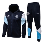 Chándal Manchester City 2021/2022 Con Capucha Azul Marino