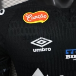 Camiseta Santos FC 2025/2026 Edición Especial Negro con Publicitario (EDICIÓN JUGADOR)