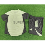 Camiseta de Entrenamiento Real Madrid 2025/2026 Verde/Gris Niño Kit (EDICIÓN JUGADOR)