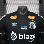 Camiseta Santos FC 2025/2026 Edición Especial Negro con Publicitario (EDICIÓN JUGADOR)