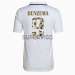 Camiseta Benzema 9 Real Madrid Primera Equipación 2022/2023 Balón de Oro