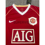 Camiseta Manchester United Primera Equipación Retro 2006/07 ML Rojo