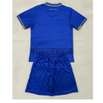 Camiseta Monaco Segunda Equipación 2025/2026 Azul/Dorado Niño Kit
