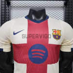 Camiseta Barcelona 2026/2027 Beige/Rojo (EDICIÓN JUGADOR)