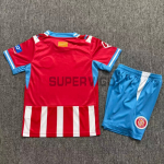 Camiseta Girona Primera Equipación 2026/2027 Rojo/Blanco Niño Kit con Parche La Liga
