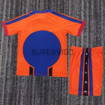 Camiseta Barcelona Segunda Equipación Retro 1997/98 Naranja/Azul Niño Kit