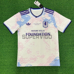 Camiseta Aston Villa Tercera Equipación 2025/2026 Blanco Roto Europa League Final