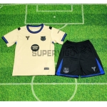 Camiseta Barcelona Segunda Equipación 2025/2026 Oro Niño Kit