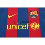 Camiseta Barcelona Primera Equipación Retro 2010/11 ML Rojo/Azul Niño Kit