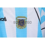 Camiseta Argentina Primera Equipación Retro 1996 ML Azul/Blanco