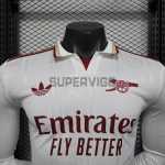 Camiseta Arsenal Tercera Equipación 2025/2026 ML Blanco (EDICIÓN JUGADOR)