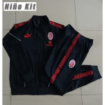 Chandal AC Milan 2025/2026 Niño Negro/Rojo