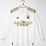 Camiseta Real Madrid Primera Equipación Retro 2019/20 ML Blanco