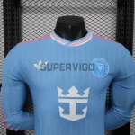 Camiseta Inter Miami Tercera Equipación 2025/2026 ML Azul Claro (EDICIÓN JUGADOR)