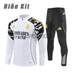 Sudadera De Entrenamiento Real Madrid 2025/2026 Niño Kit Blanco con Estampado de Marvel