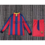 Camiseta Barcelona Primera Equipación Retro 2010/11 ML Rojo/Azul Niño Kit