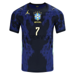 Camiseta VINI JR. 7 Brasil Segunda Equipación Mundial 2026 Azul